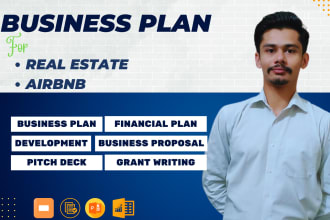 develop real estate airbnb business plan and financial model