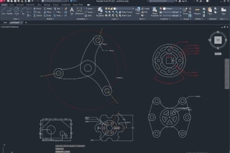 draw orthographic projection and isometric in autocad