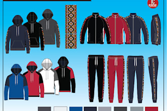 design fashion apparel clothing tech pack flat sketch