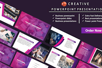 do creative powerpoint presentation or business powerpoint slides or templates