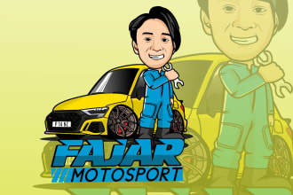 draw awesome cartoon mascot logo for your bussiness