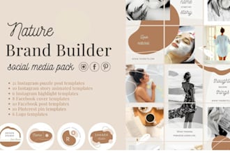 design a professional minimalist logo and complete branding kit for your busines