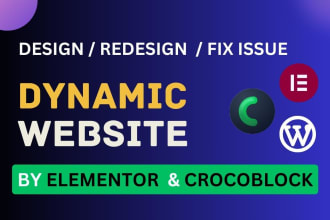 build dynamic website by crocoblock, jet engine, elementor pro