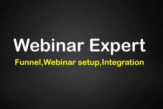 setup webinar funnel, webinar setup and integration