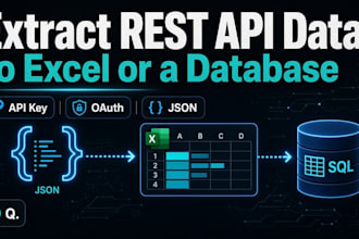 extract rest API data to excel or a database