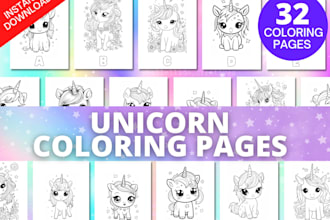 provide ready to print unicorn coloring pages for kids