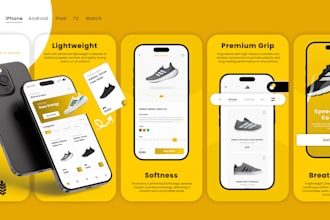 design attractive mobile app screenshots for ios and android