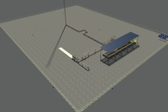 provide 3d modeling support for piping, equipment and layouts in cadworx