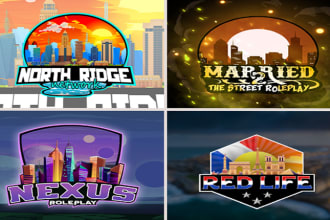 create a fivem logo for rp and discord server in few hours