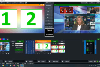 install vmix and configure your live stream