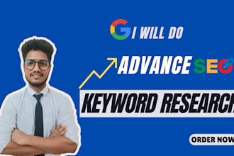 conduct advanced SEO keyword research and top competitor analysis