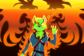 make cool artworks in cartoonish style