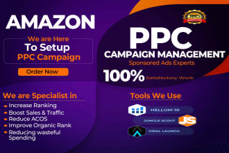 setup manage and optimize your amazon PPC campaigns