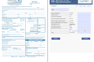 design interactive fillable PDF form