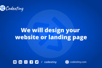 design websites, landing pages in adobe xd, photoshop, figma, emails as well