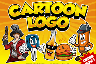 design a creative cartoon mascot logo