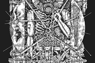 design grindcore artwork for your band tshirt merch