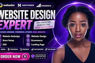 build webador website, hostinger, ecwid, bigcommerce, webador redesign