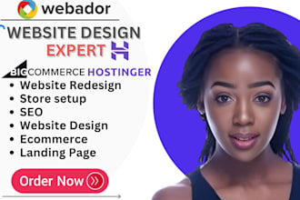 build webador website, hostinger, ecwid, bigcommerce, webador redesign