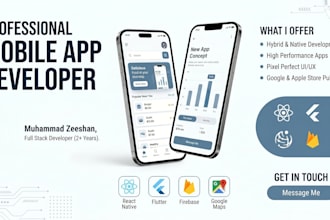 do mobile app development android, IOS, hybrid app for you