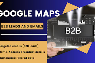scrape google maps for lead generation and business emails