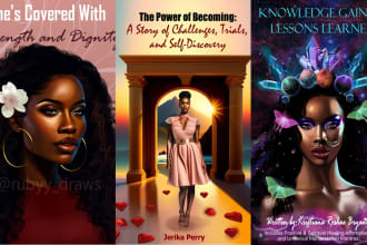 create beautiful african character for book cover