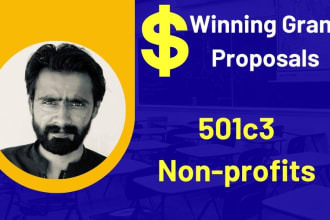 write a grant proposal, a grant application for your nonprofit 501c3