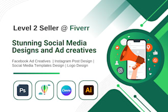create high converting social media designs and ad creatives