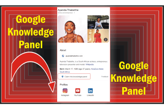 create a google knowledge panel or knowledge graph