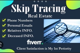 provide bulk skip tracing and llc skip tracing by tloxp