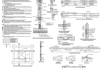 provide 2d structure drawing for civil engineering projects