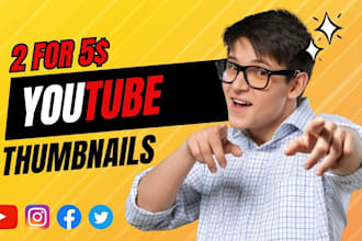 design amazing youtube thumbnail