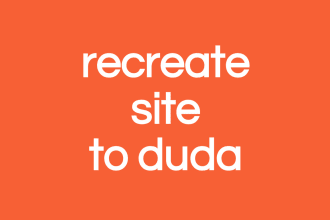 copy or recreate your website to duda