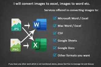 convert PDF to word or excel