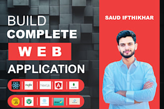 develop your website as a full stack web developer, frontend, and backend