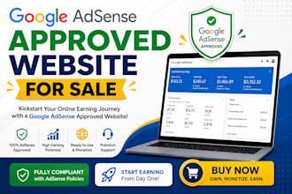 google adsense approved website for sale