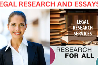 do legal research, write political science and law essays