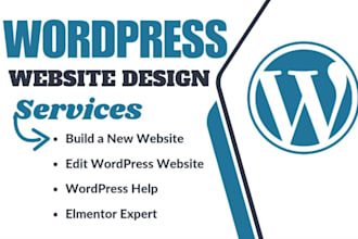 help and edit your wordpress website through elementor pro