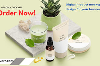 design a digital product mockup for your business