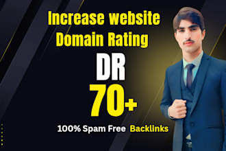 increase domain rating dr ahrefs and authority domain rating dr 70