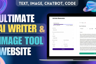 build chatgpt ai writing and image, chatbot, code tool with openai