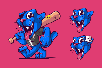 create vector character and mascot illustrations
