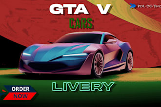 create  livery for fivem car and els car