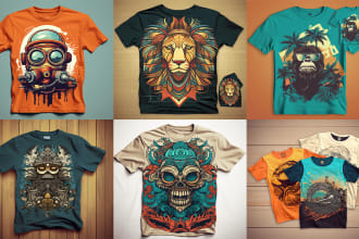 do creative and eye catching any type of t shirt design