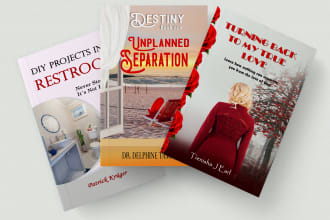 do kindle ebook cover design and KDP print book cover design