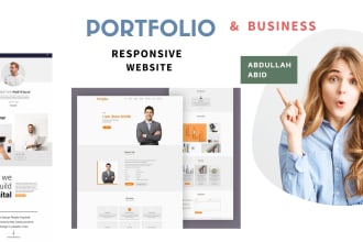 create a stunning portfolio website or personal website