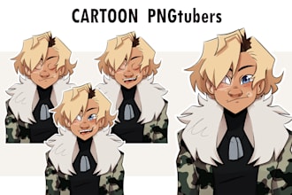 draw a cartoon pngtuber for your twitch or youtube streams