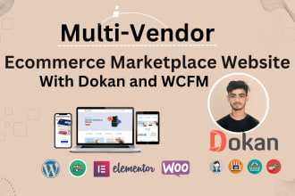 create multi vendor woocommerce website with dokan pro and wcfm