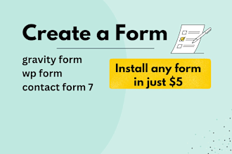 create and fix gravity form, contact form 7, wp form