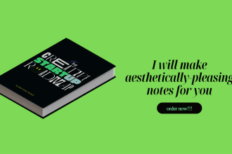 make aesthetically pleasing notes for you